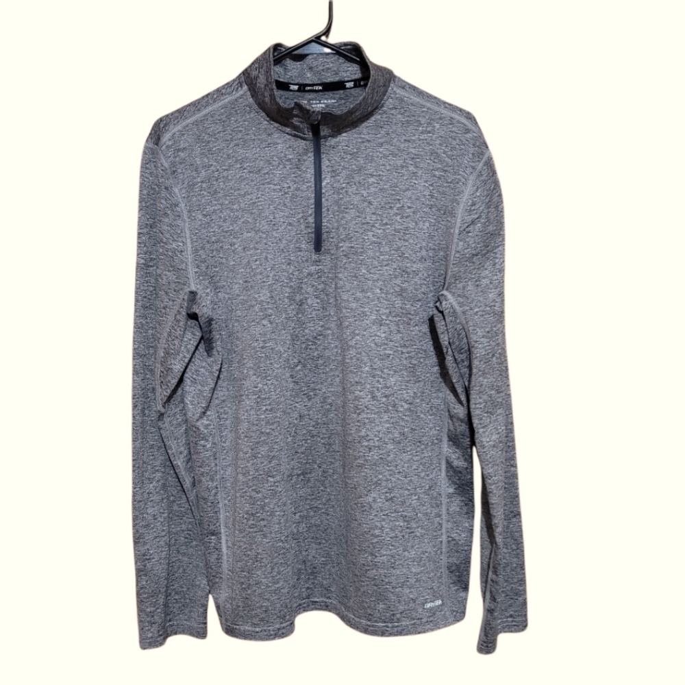 Men's Tek Gear Dry Tek Mock Neck Quarter Zip Pullover Sz Small